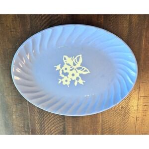 Vintage Harker Pottery USA Platter‎ Serving Dish 13 1/2 x 10 Cameoware *1